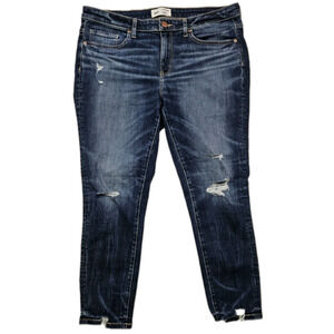 bke victoria ankle skinny jeans Women's Size 31x27 Distressed Mid Rise Buckle